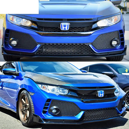 2016-2018 Honda Civic Type-R Front Bumper & Lip Gloss & DRL Light