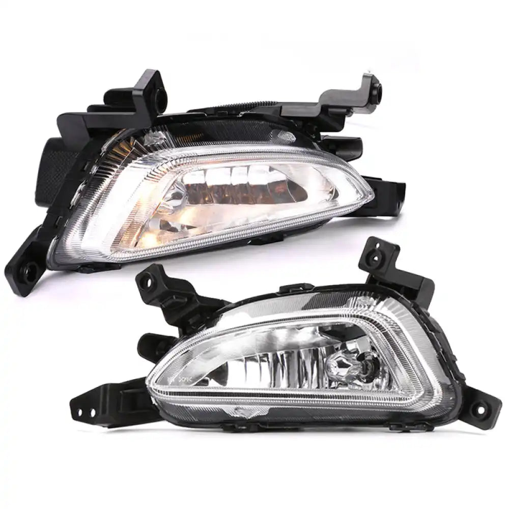 2016-2018 Hyundai Tucson Foglights Kit Black Housing Clear Lens