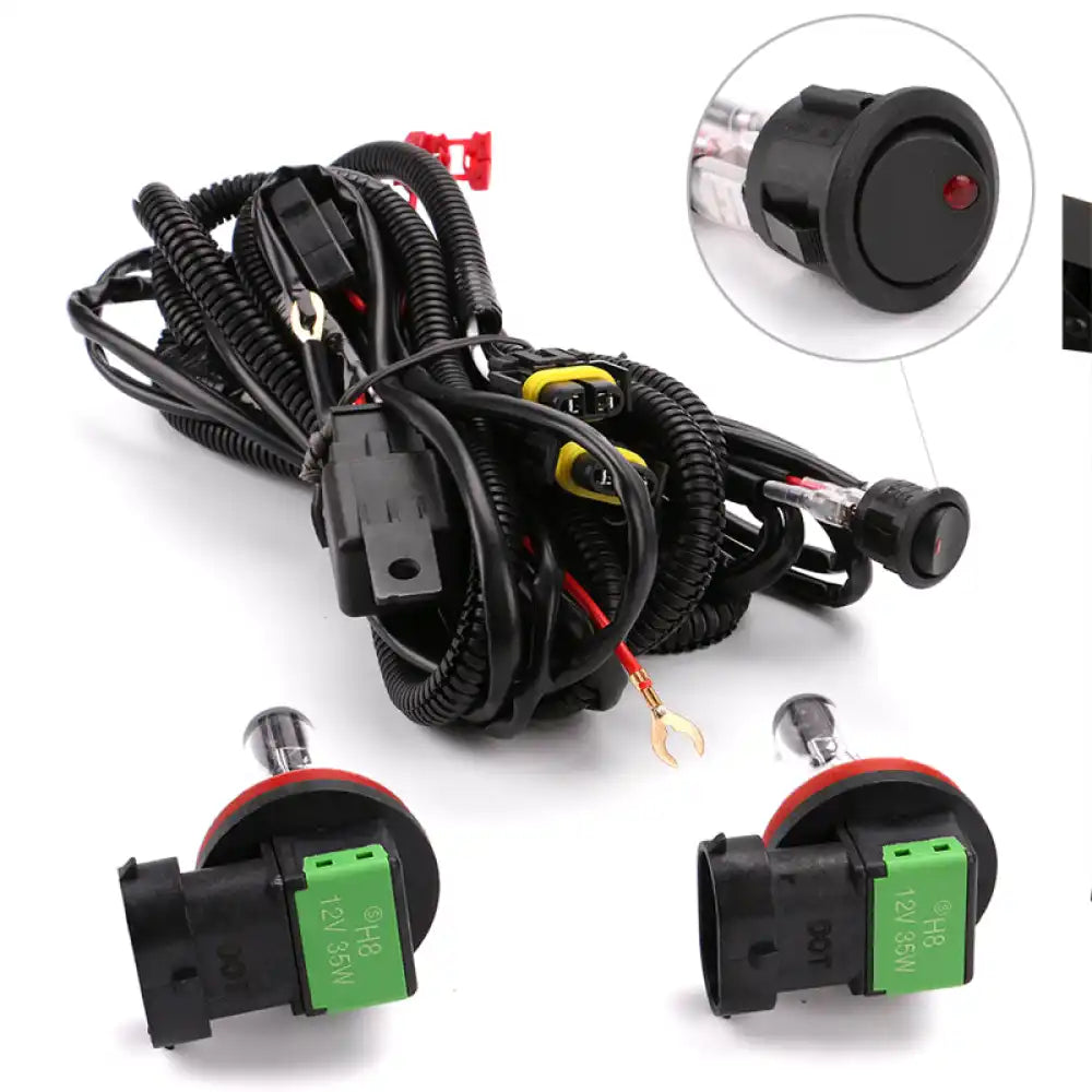 2016-2018 Hyundai Tucson Foglights Kit Black Housing Clear Lens