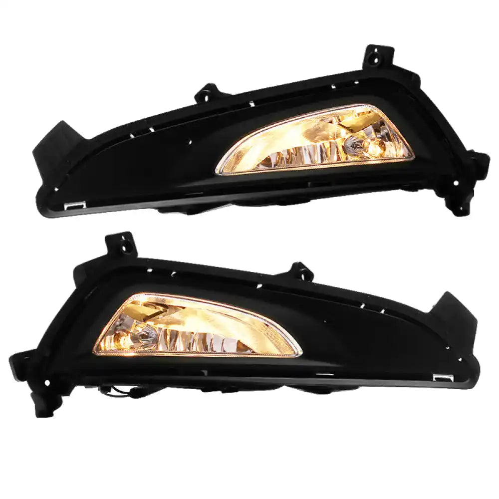 2016-2018 Hyundai Tucson Foglights Kit Black Housing Clear Lens