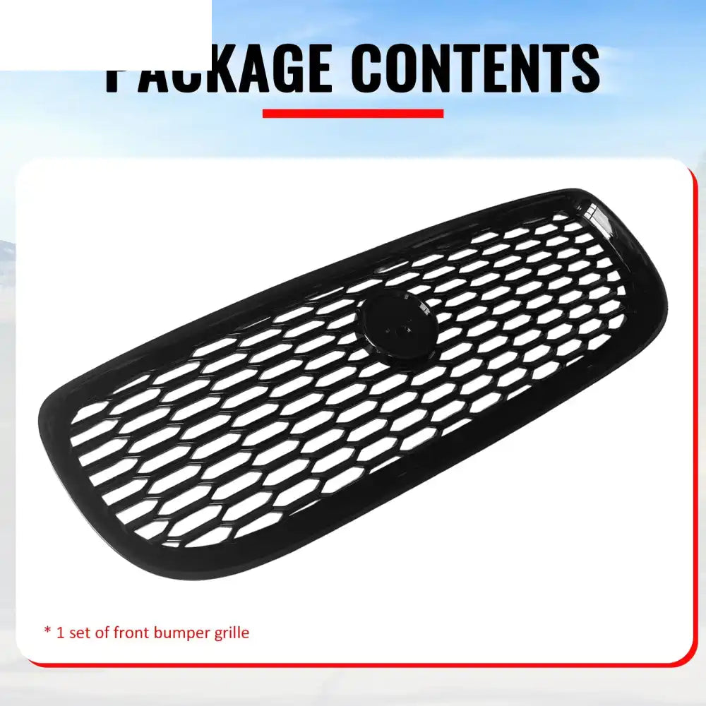 2016-2019 Jaguar XE 2020 Style Front Bumper Upper Grille Replacement Gloss Black ABS Gloss Black