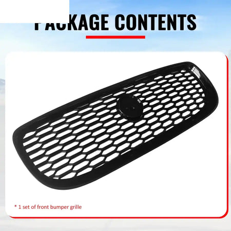 2016-2019 Jaguar XE 2020 Style Front Bumper Upper Grille Replacement Gloss Black ABS Gloss Black