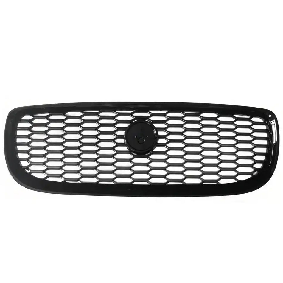 2016-2019 Jaguar XE 2020 Style Front Bumper Upper Grille Replacement Gloss Black ABS Gloss Black