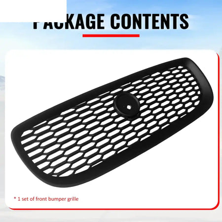 2016-2019 Jaguar XE 2020 Style Front Bumper Upper Grille Replacement Matte Black ABS Matte Black