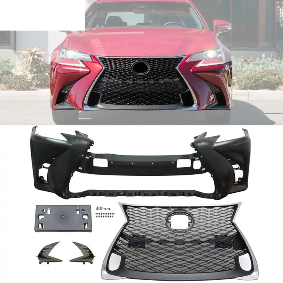 2016-2019 Lexus GS F-Sport Package Front Bumper Cover PP Unpainted