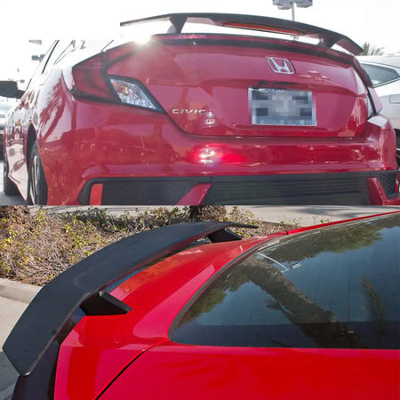 2016-2020 Honda Civic Coupe Rear Spoiler Wing w/ LED 3RD Brake Light