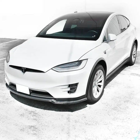 2016-2020 Tesla Model X MX Style Front Lip Splitter Carbon Fiber