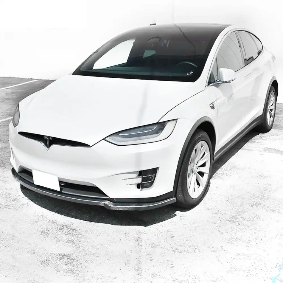 2016-2020 Tesla Model X MX Style Front Lip Splitter Carbon Fiber