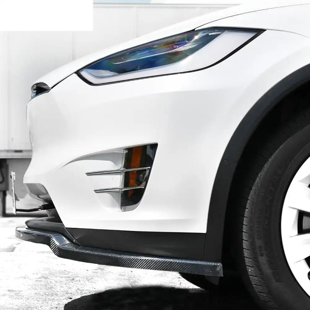 2016-2020 Tesla Model X MX Style Front Lip Splitter Carbon Fiber
