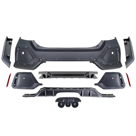 2016-2021 Honda Civic 10th-Gen CTR Rear Bumper Cover Type R Black PP