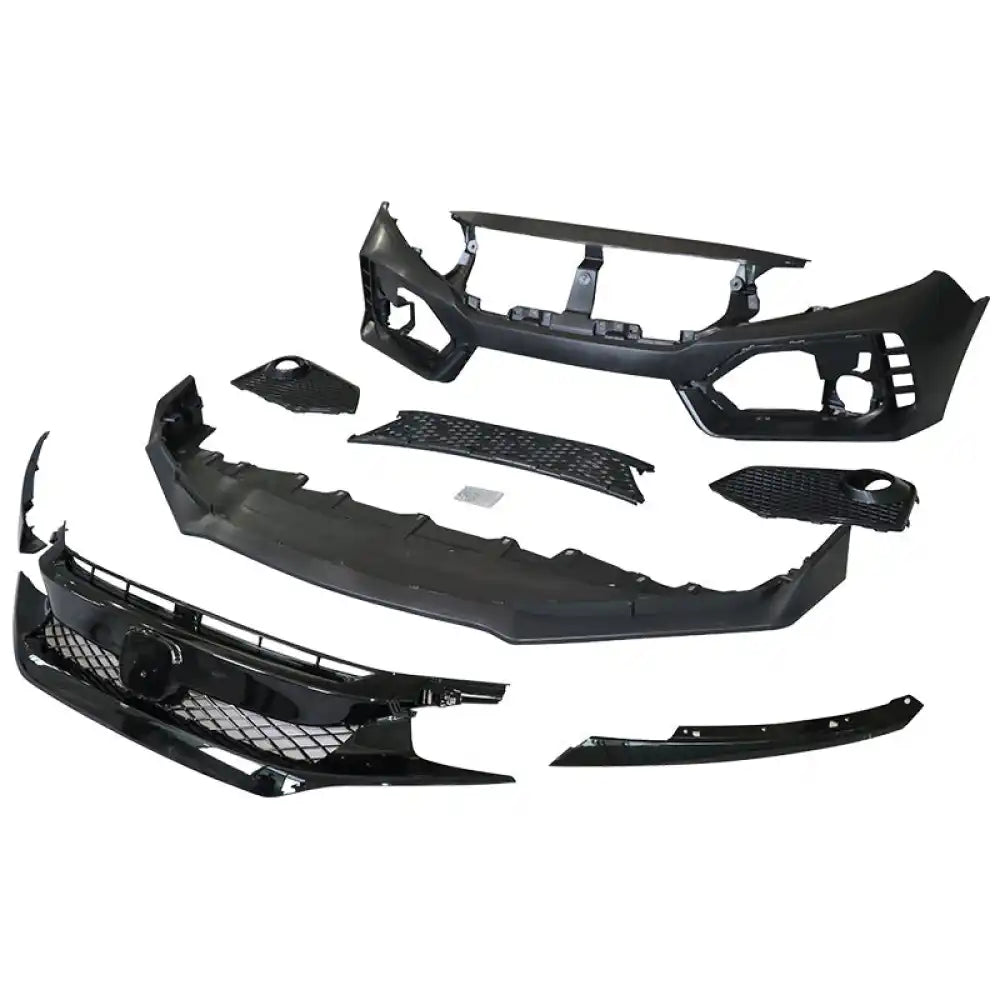 2016-2021 Honda Civic 10th-Gen Type-R Style Front Bumper Conversion