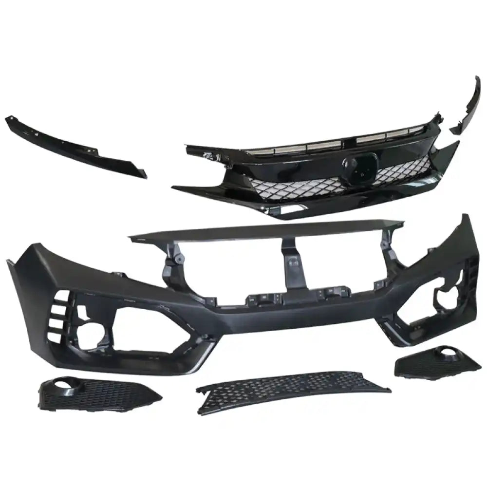 2016-2021 Honda Civic 10th-Gen Type-R Style Front Bumper Conversion