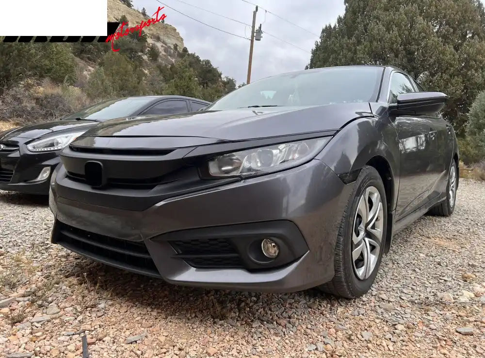 2016-2021 Honda Civic 10th OEM Matte Black Front Bumper Hood Grille