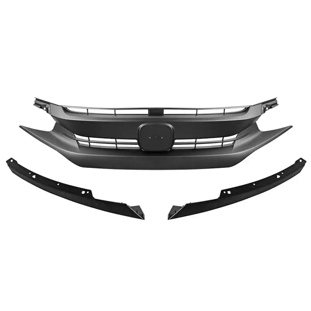 2016-2021 Honda Civic 10th OEM Matte Black Front Bumper Hood Grille