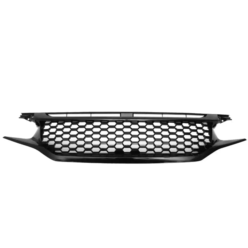2016-2021 Honda Civic Coupe Sedan Hatchback Mesh Grille w/2PC Eyebrows