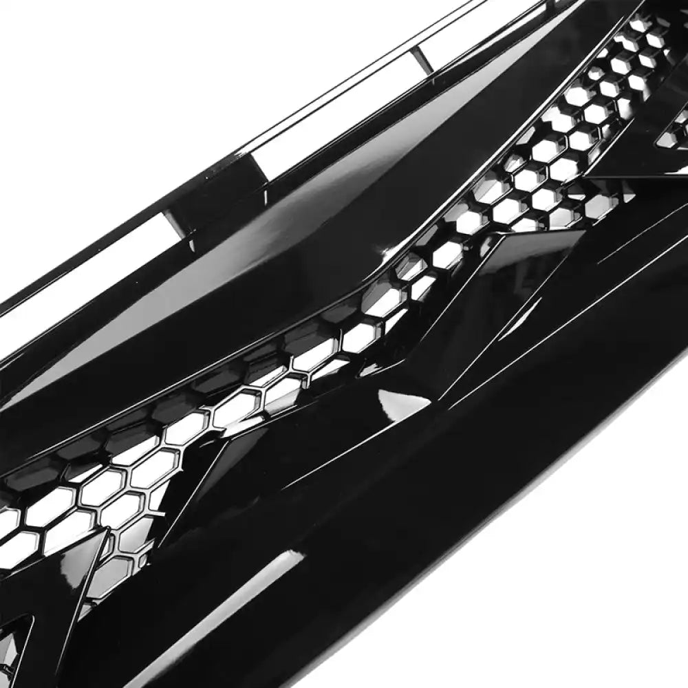 2016-2021 Honda Civic IKON Style Gloss Black Front Bumper Grille ABS