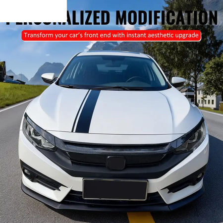 2016-2021 Honda Civic OE Style Carbon Fiber Print Grille Cover ABS Carbon Fiber Print