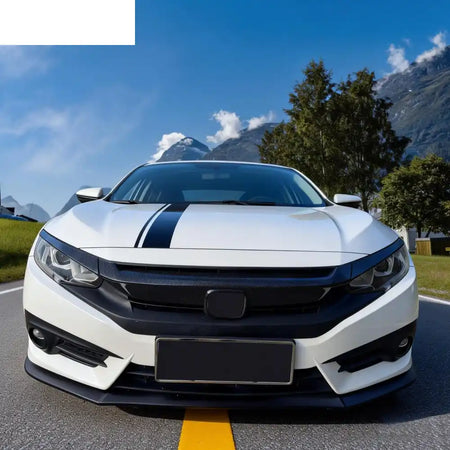 2016-2021 Honda Civic OE Style Carbon Fiber Print Grille Cover ABS Carbon Fiber Print