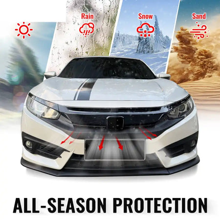 2016-2021 Honda Civic OE Style Gloss Black Bumper Grille Cover ABS Gloss Black