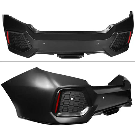 2016-2021 Honda Civic Sedan SI Style Unpainted Rear Bumper PP + ABS