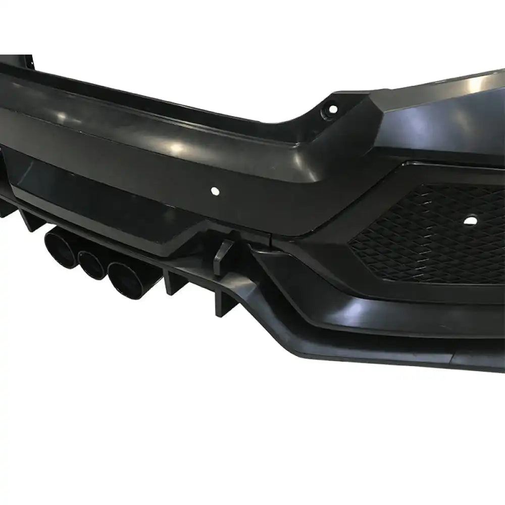 2016-2021 Honda Civic Sedan Type-R Black Rear Bumper Fender Flares PP