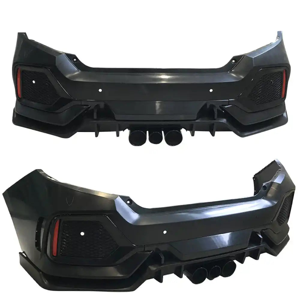 2016-2021 Honda Civic Sedan Type R Style CTR Bumper + Lip +Grille