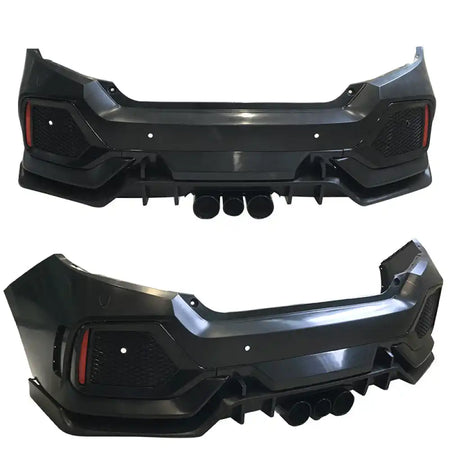 2016-2021 Honda Civic Sedan Type R Style CTR Bumper + Lip +Grille
