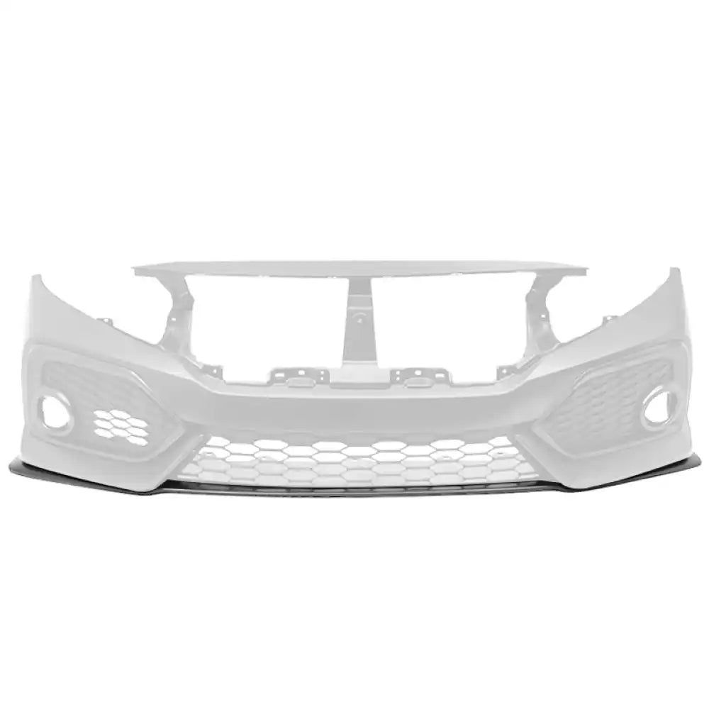 2016-2021 Honda Civic Si OE Style Unpainted Black Front Bumper Lip PP