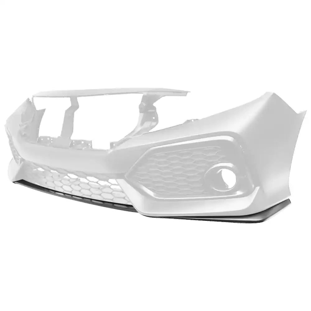 2016-2021 Honda Civic Si OE Style Unpainted Black Front Bumper Lip PP