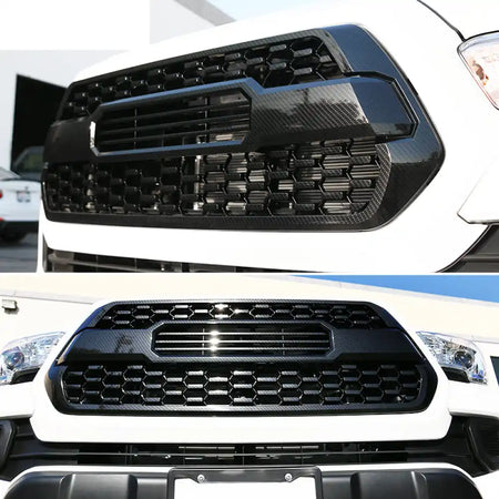 2016-2023 Toyota Tacoma T Style Carbon Print Front Hood Bumper Grille