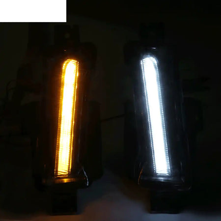 2016-2024 Chevy Camaro Clear Fog Lights w/ Amber Switchback Signal ABS