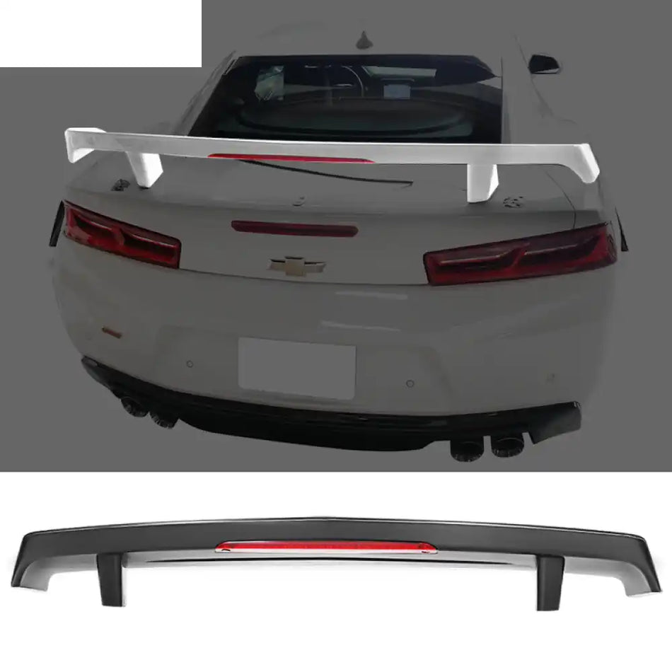 2016-2024 Chevy Camaro GM High Rear Spoiler Wing & LED 3rd Brake Light