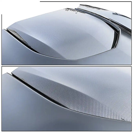 2016-2024 Chevy Camaro ZL1 Black Car Hood Guards Aluminum CF