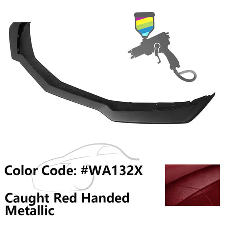 2016-2024 Chevy Camaro ZL1 Style Front Bumper Lip PP Painted #WA132X Caught Red Handed Metallic