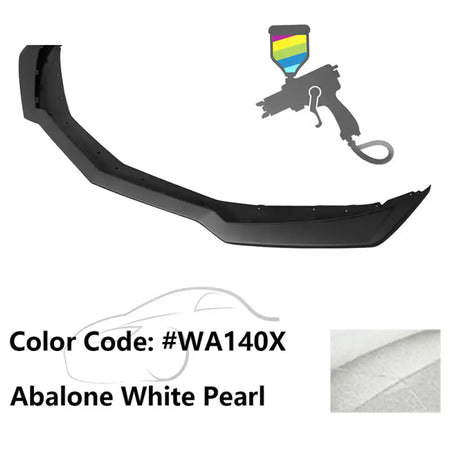 2016-2024 Chevy Camaro ZL1 Style Front Bumper Lip PP Painted #WA140X Abalone White Pearl