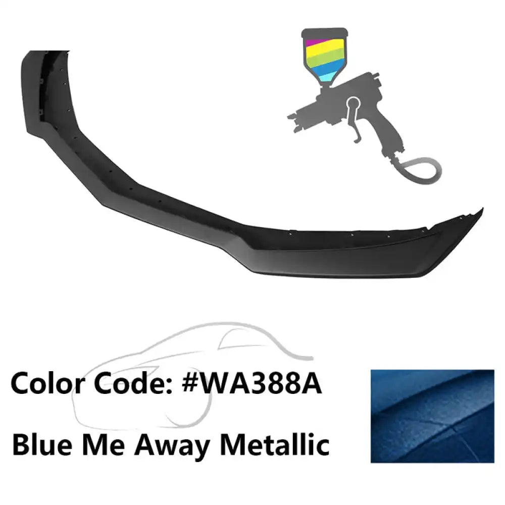 2016-2024 Chevy Camaro ZL1 Style Front Bumper Lip PP Painted #WA388A Blue Me Away Metallic