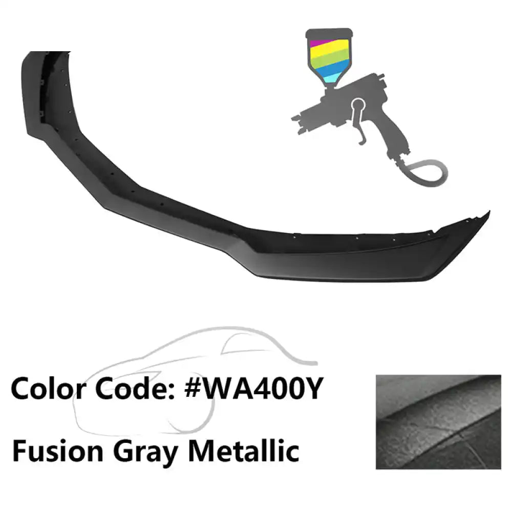 2016-2024 Chevy Camaro ZL1 Style Front Bumper Lip PP Painted #WA400Y Fusion Gray Metallic