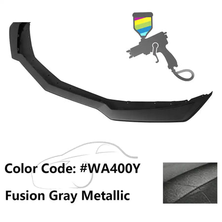 2016-2024 Chevy Camaro ZL1 Style Front Bumper Lip PP Painted #WA400Y Fusion Gray Metallic