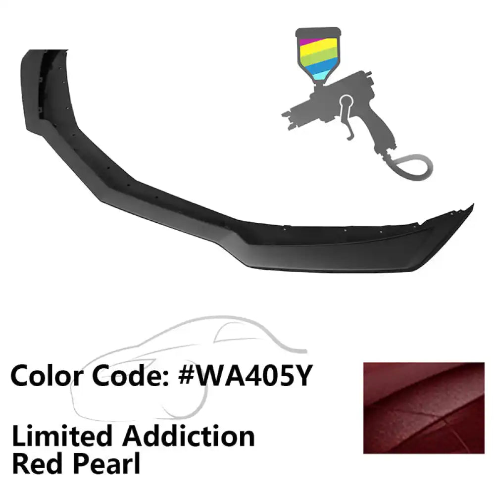 2016-2024 Chevy Camaro ZL1 Style Front Bumper Lip PP Painted #WA405Y Limited Addiction Red Pearl