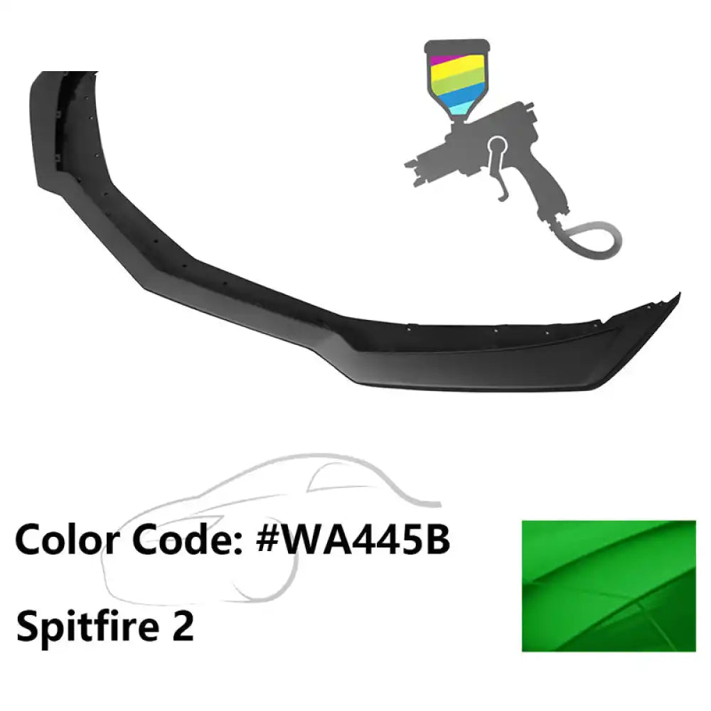 2016-2024 Chevy Camaro ZL1 Style Front Bumper Lip PP Painted #WA445B Spitfire 2