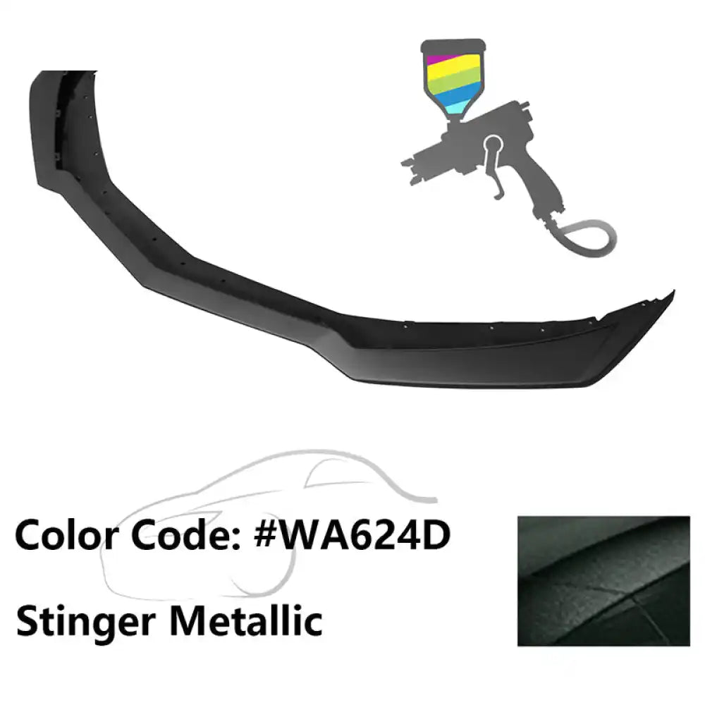 2016-2024 Chevy Camaro ZL1 Style Front Bumper Lip PP Painted #WA624D Stinger Metallic
