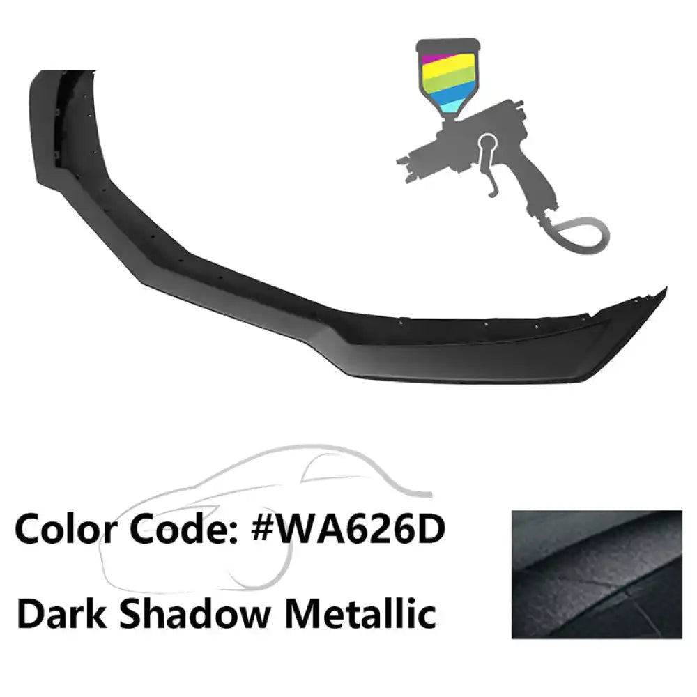 2016-2024 Chevy Camaro ZL1 Style Front Bumper Lip PP Painted #WA626D Dark Shadow Metallic