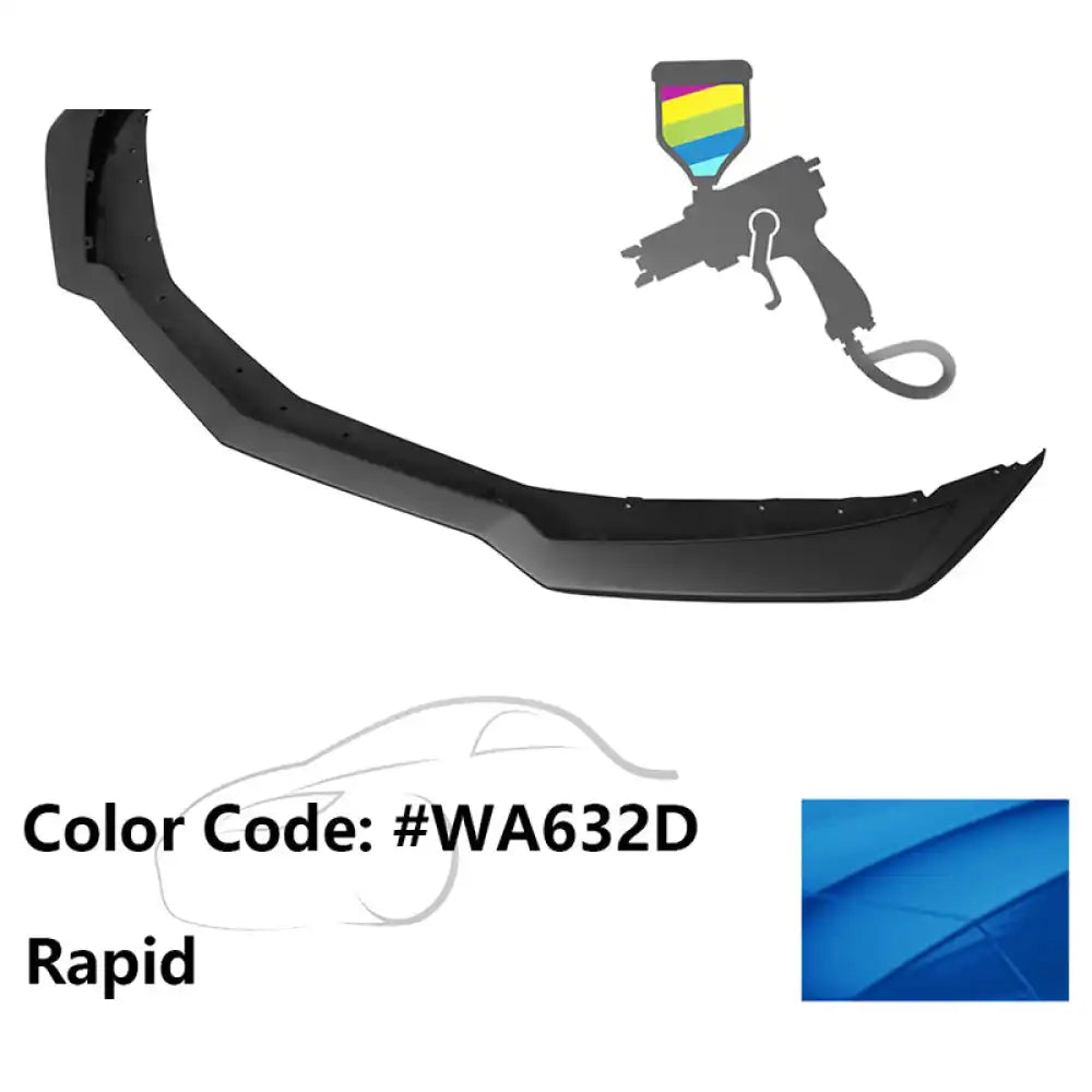 2016-2024 Chevy Camaro ZL1 Style Front Bumper Lip PP Painted #WA632D Rapid