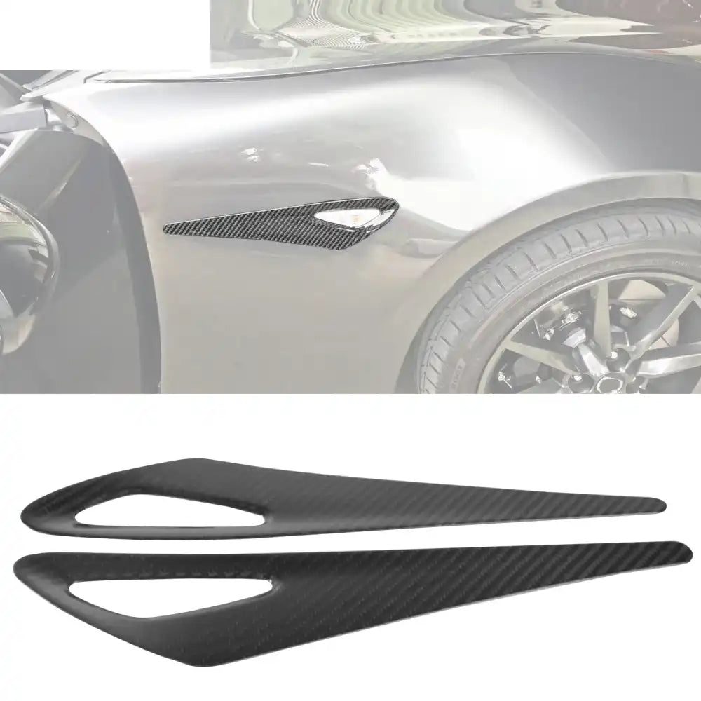 2016-2025 Mazda MX-5 Miata Carbon Fiber Side Fender Light Cover Trim Carbon Fiber