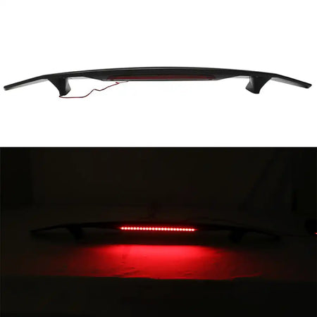 2016-21 Honda Civic Gloss Black LED 3RD Brake Light Rear Spoiler Wing