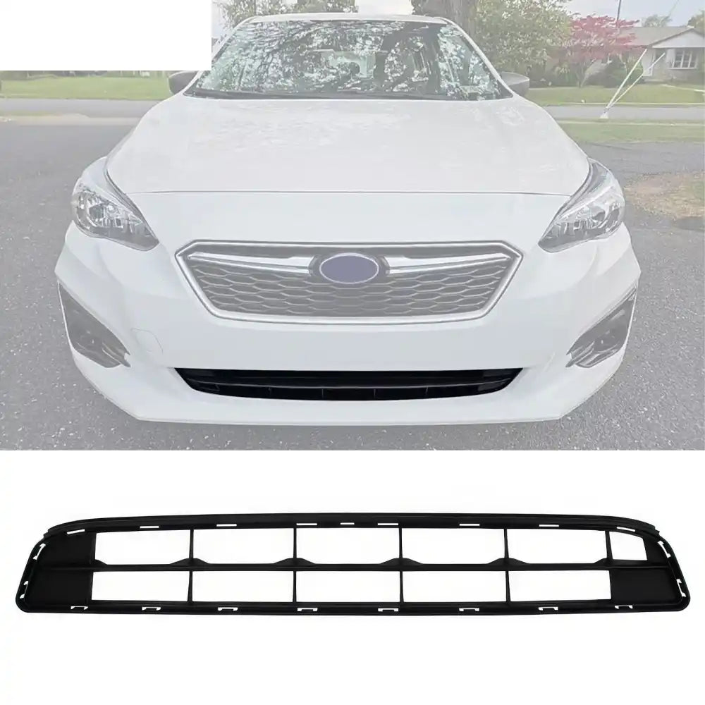 2017-2019 Subaru Impreza OE Style Black Front Bumper Lower Grille ABS Unpainted Black