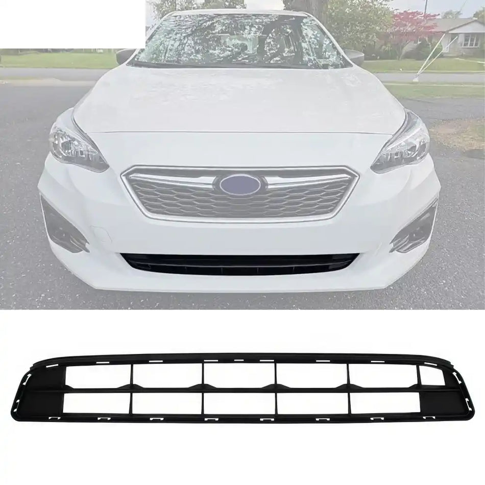 2017-2019 Subaru Impreza OE Style Black Front Bumper Lower Grille ABS Unpainted Black