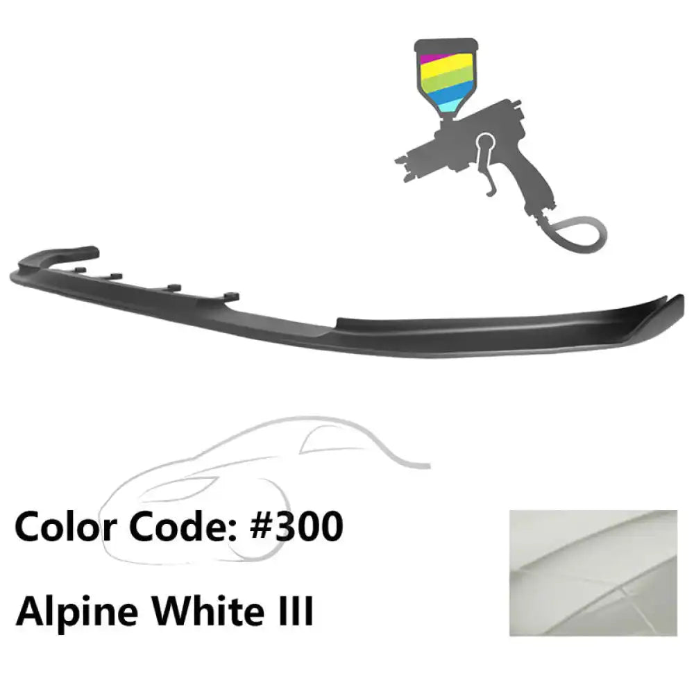2017-2020 BMW G30 5 Series M Sport HM Painted Front Bumper Lip ABS Painted #300 Alpine White III