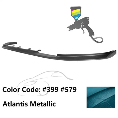 2017-2020 BMW G30 5 Series M Sport HM Painted Front Bumper Lip ABS Painted #399, 579 Atlantis Metallic