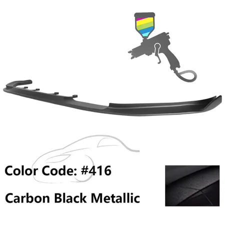 2017-2020 BMW G30 5 Series M Sport HM Painted Front Bumper Lip ABS Painted #416 Carbon Black Metallic